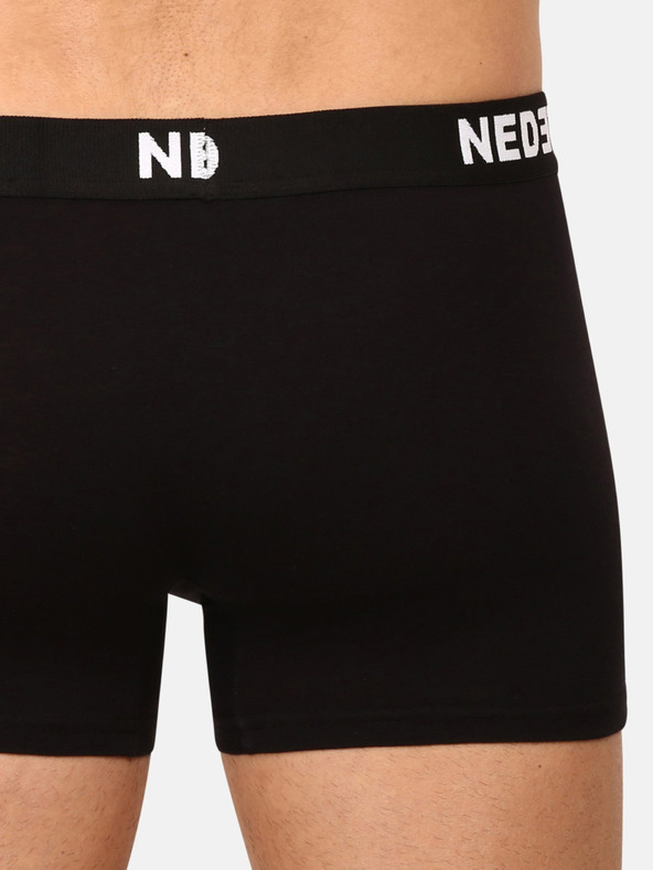 Nedeto Zehnerset Herren Boxershorts in schwarz Nedeto