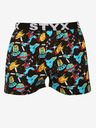 Styx Türkis und schwarz gemusterte Herrenshorts Styx art Universe