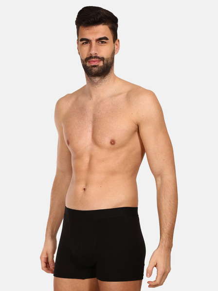Nedeto Set mit drei Herren-Boxershorts in blau und schwarz Nedeto