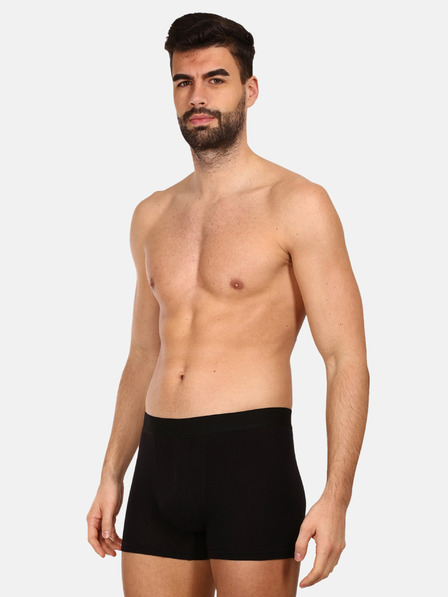 Nedeto Set mit sieben Herren-Boxershorts in schwarz, grau und weiß Nedeto