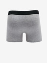Nedeto Set mit fünf Herren-Boxershorts in schwarz, grau und weiß Nedeto