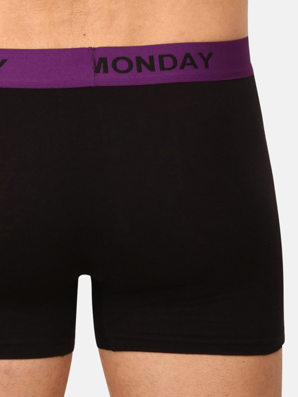 Nedeto Set mit sieben Herren-Boxershorts in schwarz Nedeto