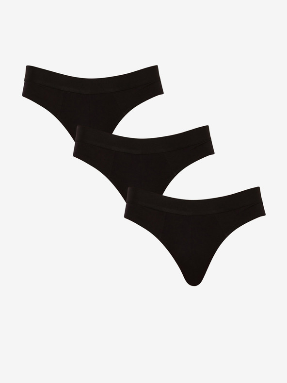Nedeto Dreier-Set Herren-Slips in Schwarz von Nedeto