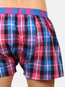 Styx Blau und rosa karierte Shorts für Männer von Styx