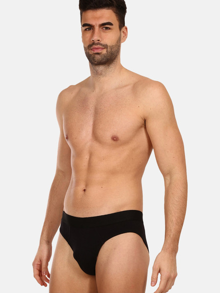 Nedeto Fünferpack Herrenslips in Schwarz Nedeto