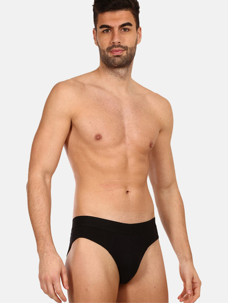 Nedeto Fünferpack Herrenslips in Schwarz Nedeto
