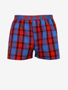 Styx Blau und rot karierte Shorts für Männer von Styx