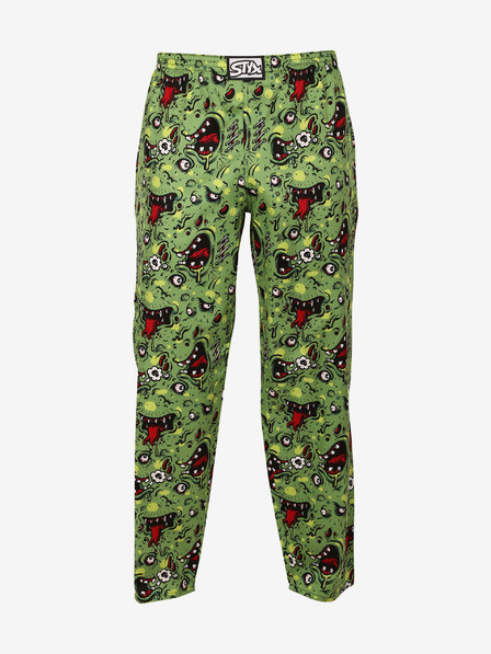 Styx Grüne gemusterte Pyjamahose von Styx für Herren