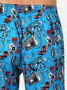 Styx Blaue gemusterte Styx Pyjamahose für Herren