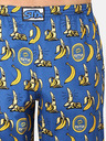 Styx Gelbe und blaue gemusterte Herren-Pyjamahose Styx