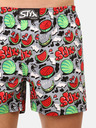 Styx Graue und rote gemusterte Herrenshorts Styx premium art Melonen
