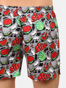 Styx Graue und rote gemusterte Herrenshorts Styx premium art Melonen