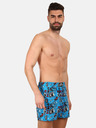 Styx Blaue gemusterte Herrenshorts Styx premium art Music