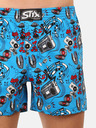 Styx Blaue gemusterte Herrenshorts Styx premium art Music