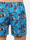 Styx Blaue gemusterte Herrenshorts Styx premium art Music