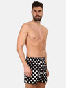 Styx Schwarze Herrenshorts Styx premium art Polka dots