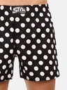 Styx Schwarze Herrenshorts Styx premium art Polka dots