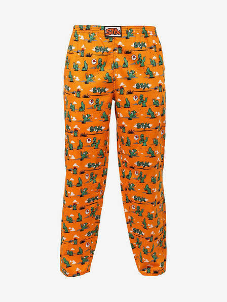 Styx Orange gemusterte Nachtwäsche für Männer Styx Cactus