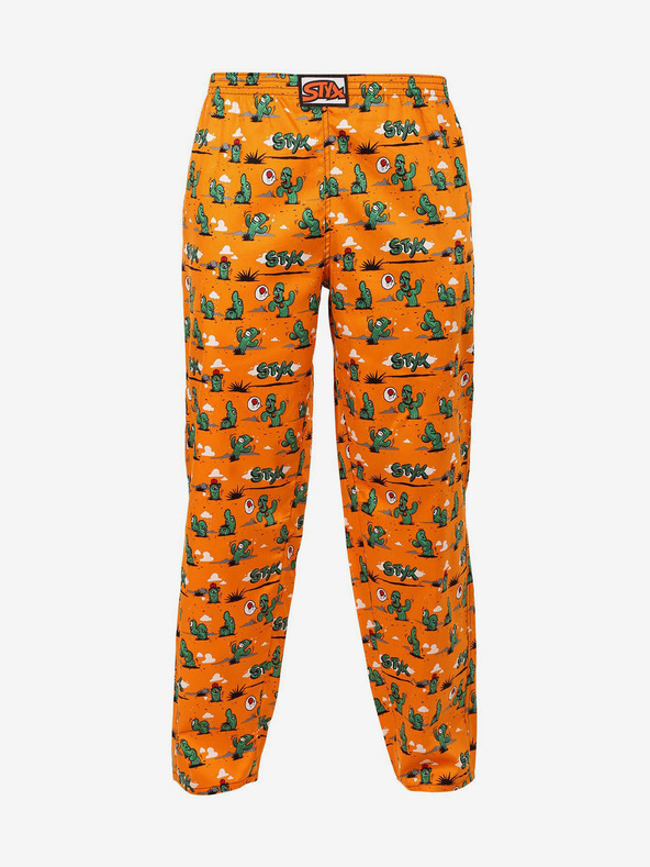Styx Orange gemusterte Nachtwäsche für Männer Styx Cactus