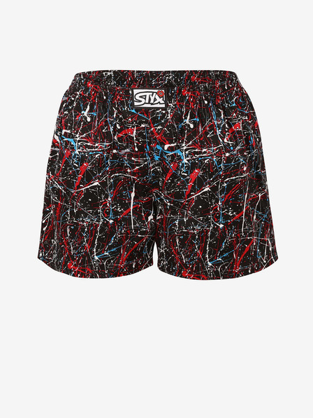 Styx Rot-schwarz gemusterte Damen-Schlafshorts Styx Jáchym