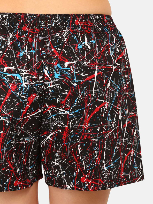 Styx Rot-schwarz gemusterte Damen-Schlafshorts Styx Jáchym