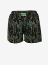 Styx Grün und schwarz gemusterte Damen-Schlafshorts Styx Code