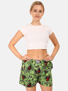 Styx Grün gemusterte Damen-Schlafshorts Styx Zombie