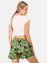 Styx Grün gemusterte Damen-Schlafshorts Styx Zombie