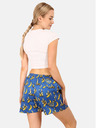 Styx Gelb und blau gemusterte Damen-Schlafshorts Styx Bananas