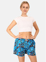 Styx Blaue gemusterte Damen-Schlafshorts Styx Music