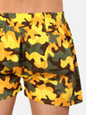 Styx Dreier-Set gemusterte Herren-Schlafshorts in Blau, Gelb und Schwarz Styx