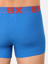 Styx Dreier-Set Herren-Boxershorts in grau, weiß und blau Styx