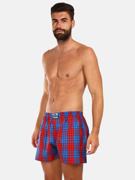 Styx Rot und blau karierte Shorts für Herren Styx