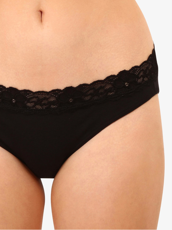 Styx Schwarzes Damen-Spitzenhöschen Styx