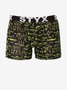 Styx Schwarzer gemusterter Boxerslip für Männer Styx