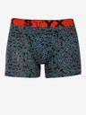 Styx Schwarzer gemusterter Boxerslip für Männer Styx