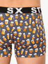 Styx Grauer gemusterter Boxerslip für Männer Styx Beer