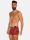 Styx Roter gemusterter Boxerslip für Männer Styx Zombie