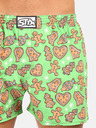Styx Hellgrüne Herren-Weihnachts-Shorts Styx Christmas Gingerbread