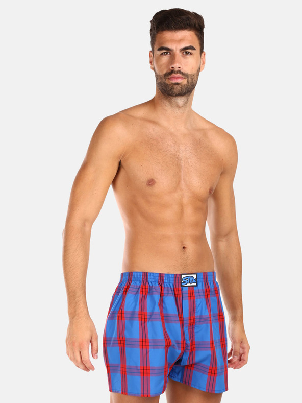 Styx Styx rot karierte Shorts für Männer