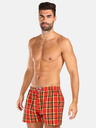 Styx Gelb-rot karierte Shorts für Männer Styx
