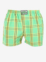 Styx Hellgrün karierte Herren-Shorts Styx