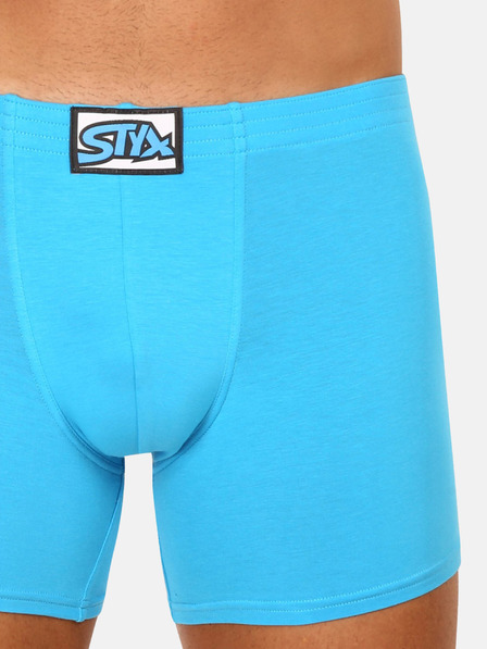 Styx Hellblaue Herren-Boxershorts Styx