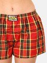 Styx Gelb und rot karierte Shorts für Frauen Styx