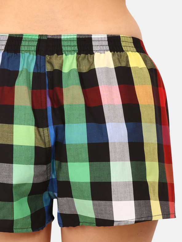 Styx Grün-schwarz karierte Damen-Shorts Styx