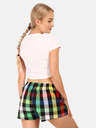 Styx Grün-schwarz karierte Damen-Shorts Styx