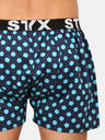 Styx Türkis und blau gepunktete Styx Shorts für Herren