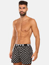 Styx Schwarz-weiße Herren-Polka-Dot-Shorts Styx Polka Dots