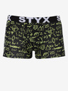 Styx Gelbe und schwarze Herren-Boxershorts Styx Physics