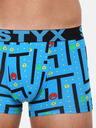 Styx Blaue gemusterte Herren Boxershorts Styx Game